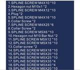 360 Piece Screws Bolts Nuts Clips- for STIHL MS880 MS661 MS660 MS461 MS460 MS440 MS441 MS390 MS361 MS360 MS260 MS250 MS230 MS200T MS192T MS180 MS170