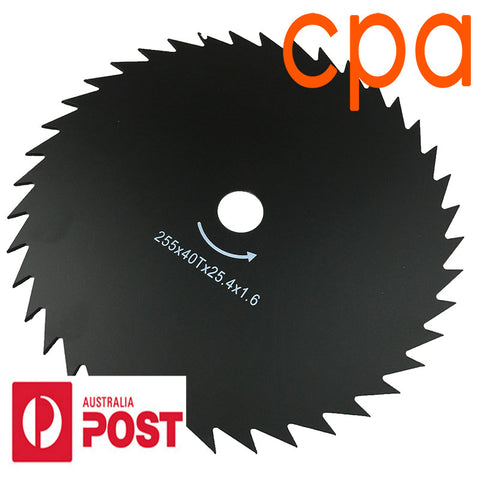 Brush Cutter Blade 40T 25.4mm Centre Hole 255mm Diameter