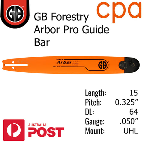 15" GB ARBOR PRO GUIDE BAR - .325" (.050") - UHL15-50MH